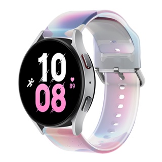 ภาพหน้าปกสินค้าสายนาฬิกาข้อมือซิลิโคน สีสันสดใส แบบเปลี่ยน สําหรับ Samsung Galaxy Watch 4 5 Pro 40 มม. 44 มม. 45 มม. Classic 42 มม. 46 มม. ที่เกี่ยวข้อง