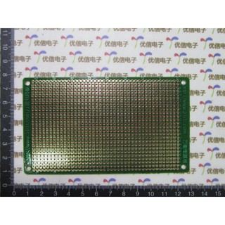 Free shipping single board 7 * 12CM circuit board / green oil board / Universal board / Pegboard