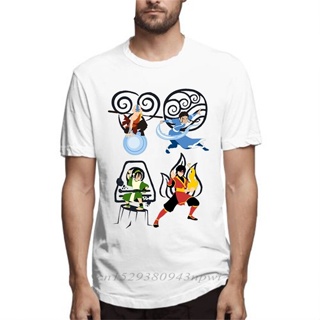 เสื้อผู้ชายเท่ Erkekler çizgi film Avatar son hava bükücü Aang Katara T-shirt yeni özel Camiseta pamuk ücretsiz kargo T