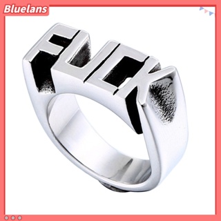 【 Bluelans 】 แหวนสแตนเลสสไตล์ฮิปฮอปสไตล์ฮิปฮอปสำหรับผู้ชายและผู้หญิง