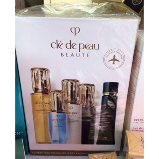 Cle de peau beaute Correcting cream veil& key radiance care emulsion set 5 ชิ้น