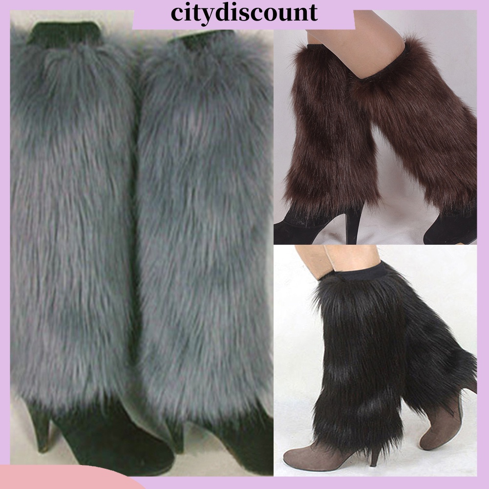 lt-citydiscount-gt-ถุงเท้าบูทยาว-ขนเฟอร์เทียม-สีพื้น-ให้ความอบอุ่น-แฟชั่นฤดูหนาว-สําหรับผู้หญิง