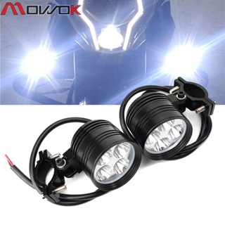 MOW สำหรับ HONDA Africa Twin CRF1100L CRF1000L CRF 1000 1100 ‑ 12V LED Spot Head Lights