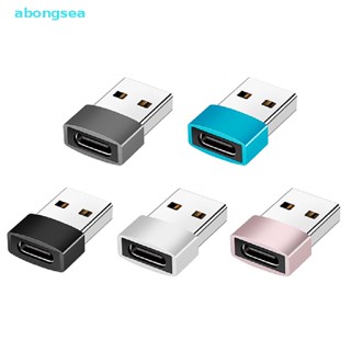 abongsea Aluminum Alloy Type-C To Usb2. 0 Adapter USB Male To Type-C Female Phone Adapter Connector Charging Converter Phone Accessories Nice