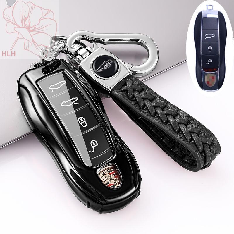 เหมาะสำหรับ-porsche-key-shell-cayenne-macan-panamera-key-case-718-ดัดแปลงพวงกุญแจ-key-bag