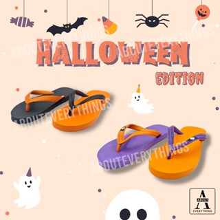 รองเท้าแตะ รองเท้าแตะหูคีบ รุ่น Halloween edition  ใส่สบาย ไม่ลื่น ไม่ดีดน้ำเปื้อนขานะ