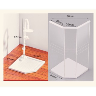 โมเดลฉากอาบน้ำ โมเดลห้องน้ำ ห้องน้ำจิ๋ว พร้อมส่งทันที สเกล 1:20 / 1:25 shower Model โมเดลฝักบัว ของตกแต่งโมเดล