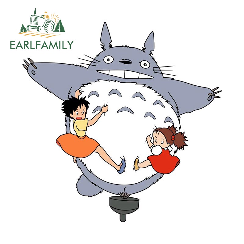 earlfamily-สติกเกอร์ไวนิล-ลายการ์ตูน-my-neighbor-totoro-น่ารัก-ขนาด-13-ซม-12-ซม-สําหรับติดตกแต่งรถยนต์-รถจักรยานยนต์