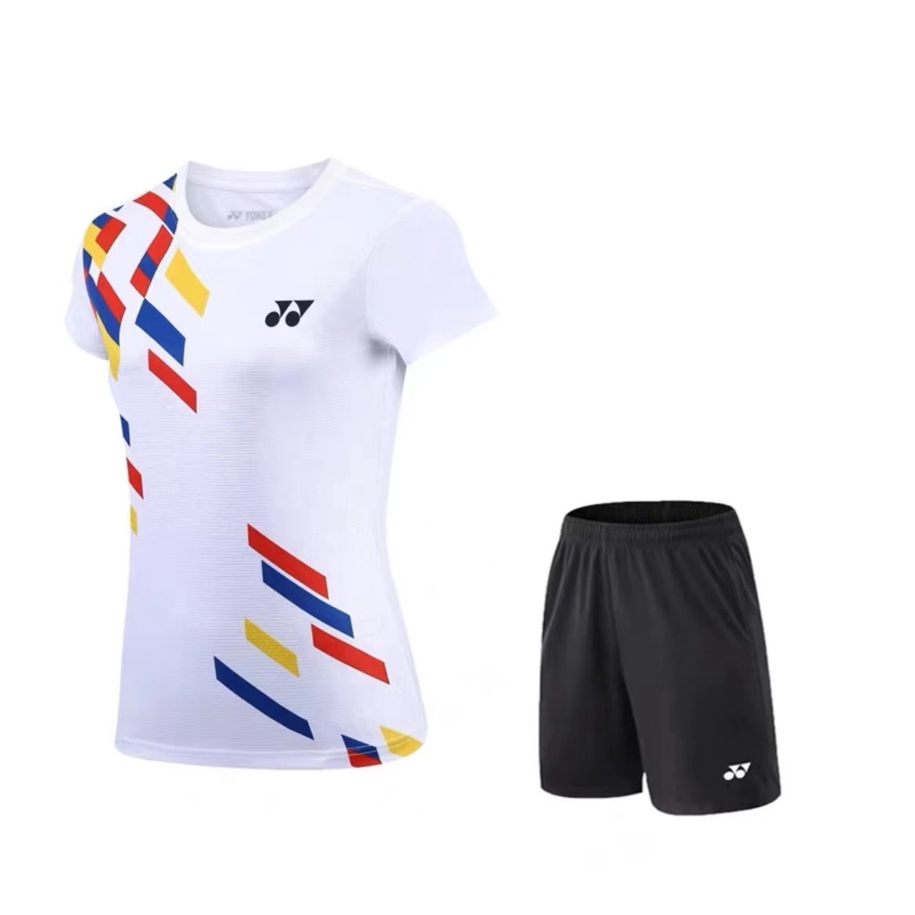 yonex-ใหม่-เสื้อแบดมินตัน-เกาหลี-แขนสั้น-แห้งเร็ว-สําหรับผู้ชายและผู้หญิง-กีฬาสันทนาการ-การแข่งขัน-เสื้อฝึกอบรมการแข่งขัน