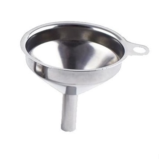 กรวยสแตนเลส Funnel Stainless Steel ขนาดเล็กเก็บง่ายไม่เปลืองเนื้อที่