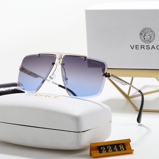 Versace แว่นตากันแดด กรอบขนาดใหญ่ ไล่โทนสี หรูหรา แฟชั่นคลาสสิก สําหรับผู้ชาย ผู้หญิง uv400 2248