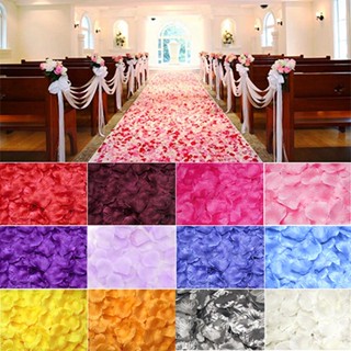 【AG】100Pcs Fake Flowers Romantic Colorful Fabric Artificial Rose Flower Petals for Wedding