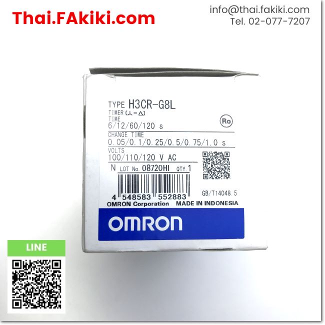 พร้อมส่ง-a-unused-h3cr-g8l-solid-state-timer-เครื่องจับเวลาโซลิดสเตต-สเปค-ac100v-0-5-120s-omron-66-004-667