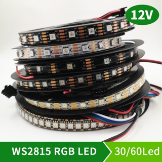 5m/roll WS2815 DC12V (WS2812B/WS2813) RGB LED Pixels Strip Light Individually Addressable LED Dual-Signal 30/60/144 Pixe