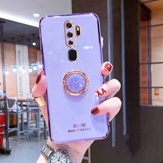 เคสโทรศัพท์สําหรับ OPPO A9 A5 A31 A53 2020 A54 F11 Pro มือถือแบบนิ่ม กันกระแทก พร้อมแหวนขาตั้ง