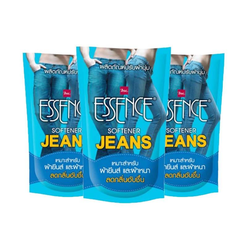 แพ็ค-3-essence-jeans-fabric-softener-เอสเซ้นซ์-ยีนส์-ผลิตภัณฑ์ปรับผ้านุ่ม-600-มล