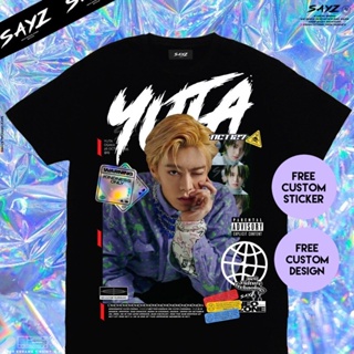 เสื้อยืดแขนสั้น Camiseta de Kaos Yuta nct 127 nct nctzen personalizada kaos kpopStreetwear para hombres y mujeres