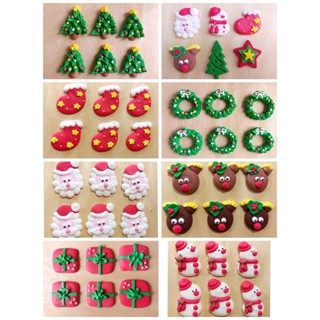 สินค้า น้ำตาลแต่งขนม วันคริสมาส วันปีใหม่ คัพเค้กเทศกาลคริสมาส Christmas cake topper น้ำตาลแต่งหน้าเค้ก เทศกาลคริสมาส  น้ำตาลแต