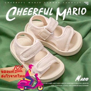 สินค้า [ พร้อมส่งจากไทย ]ของแท้💯% รองเท้าเด็กรัดส้นCheerful Mario 01 รองเท้านุ่มและเบา เหมาะกับวัยหัดเดิน-เด็กโต