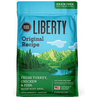 อาหารสุนัข Bixbi Liberty สูตร Original Recipe Fresh Turkey, Chicken &amp; Fish ขนาด 1.8 kg