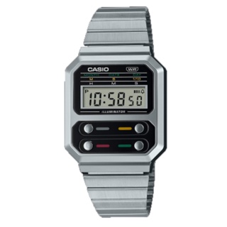 Casio นาฬิกาข้อมือ Unisex รุ่น A100WE-1ADF