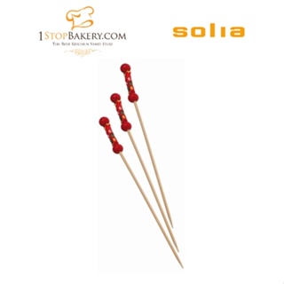 Solia VO11801 Red Pearl Skewer 120 mm. 500pcs/pack ราคา 950 บาท