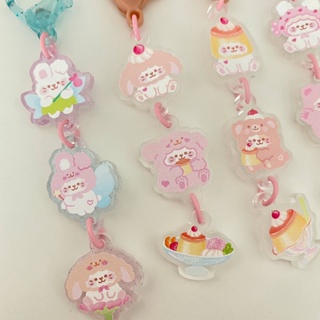 Churiri Triple Keychain ✨🔮🪄🍮🍒 พวงกุญแจอะคริลิค น่ารักมากกก