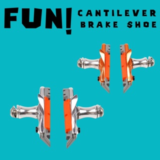 ผ้าเบรคปีกผีเสื้อจักรยาน Fun Cantilever Brake Shoe XBS10