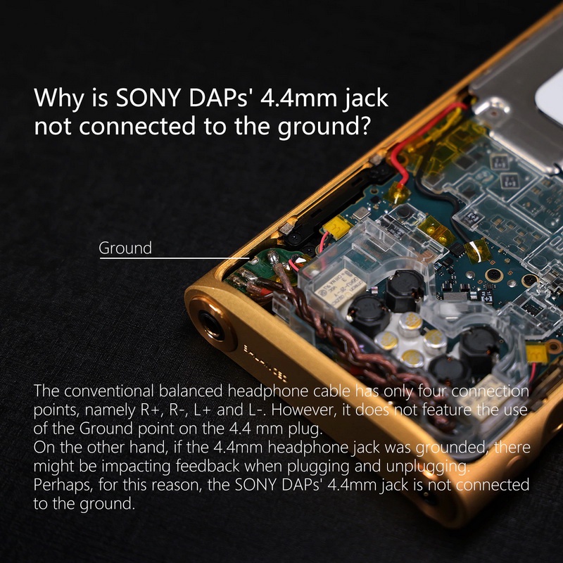 dd-dj44s-หัวแปลง-ground-pin-สำหรับเครื่องเล่นพกพา-sony-เพิ่มคุณภาพเสียง-ได้ดีขึ้น-bonzshop