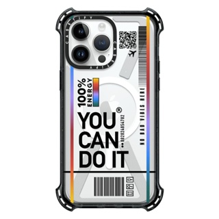 CASETiFY You Can Do It 14 Pro Max  Bounce Case  Color: Clear - Black [PRE ORDER]