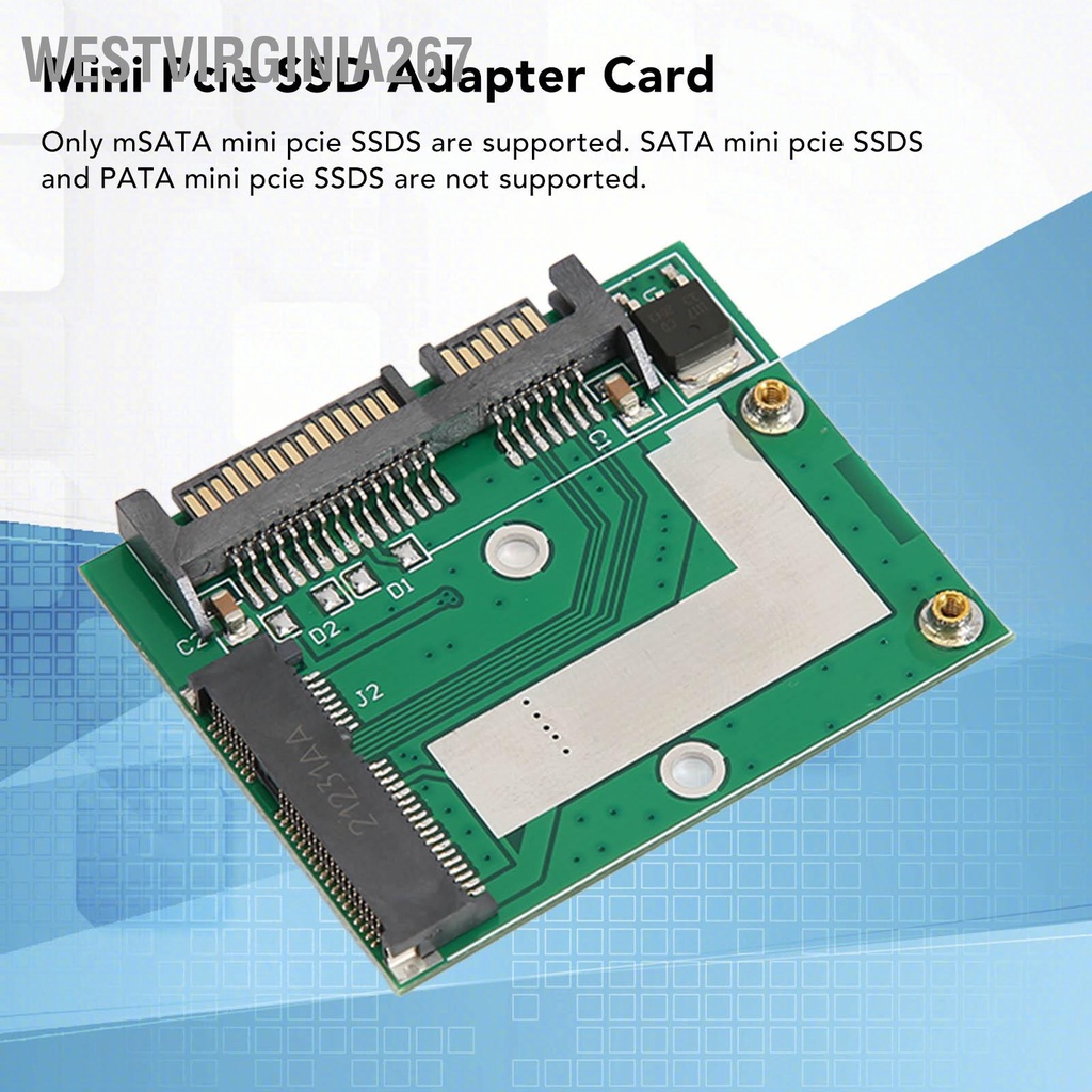 อะแดปเตอร์การ์ดแปลง Msata Ssd เป็น Sata 2.5 นิ้ว 6.0 Gbps Mini Pcie ...
