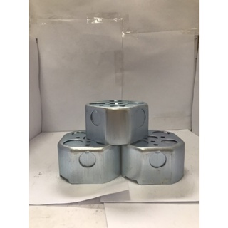 HOT DIP GALVANIZED OCTAGON BOXES ตื้น 1/2