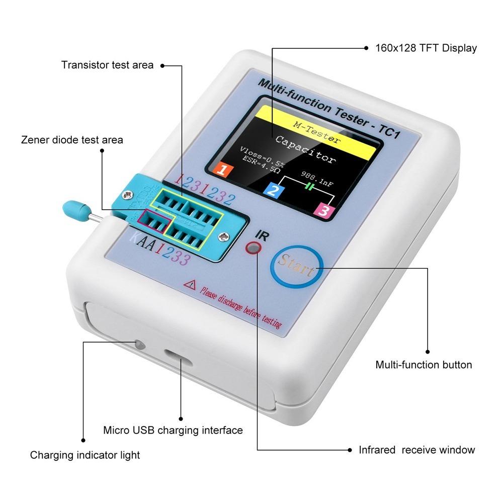 backstreet-lcr-tc1-เครื่องวัดมัลติมิเตอร์-มัลติมิเตอร์-หน้าจอ-lcd-npn-ไดโอดไตรโอด