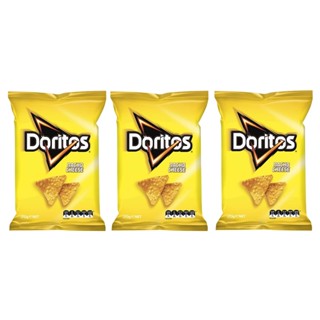 DORITOS แผ่นข้าวโพดอบกรอบ โดริโทส รสเนยแข็ง นาโช ชีส คอร์น ชิพส์ ผลิตในประเทศออสเตรเลีย ชุดละ 3 ซอง ซองละ 170 กรัม / DOR