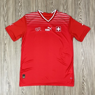 เสื้อบอลทีมชาติ เสื้อผู้ใหญ่ ทีม Switzerland เนื้อผ้าโพลีเอสเตอร์แท้ เกรดแฟนบอล AAA