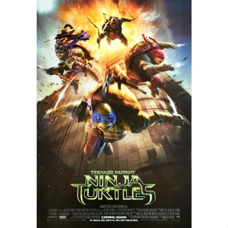 โปสเตอร์ หนัง เต่านินจา TMNT Teenage Mutant Ninja Turtles 2014 POSTER 24”x35” Inch Double Side Orignal Raphael