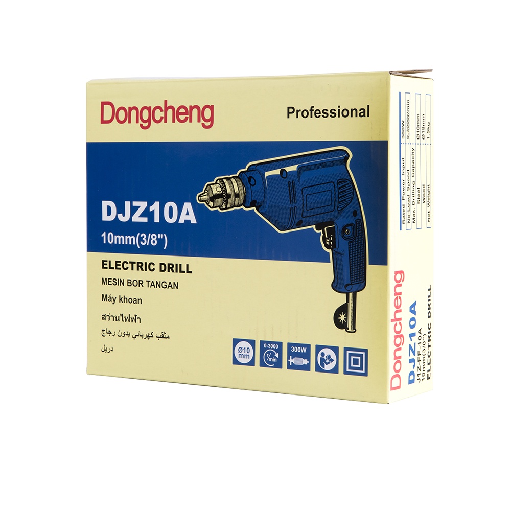 dongcheng-dcดีจริง-djz10a-สว่านเจาะเหล็ก-10mm-300w-ซ้าย-ขวา