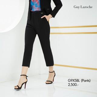 Guy Laroche กางเกงขาวยาว กาง﻿เ﻿กงผู้หญิง กางเกงทำงาน ทรงเบสิก สีดำ (G9X5BL)