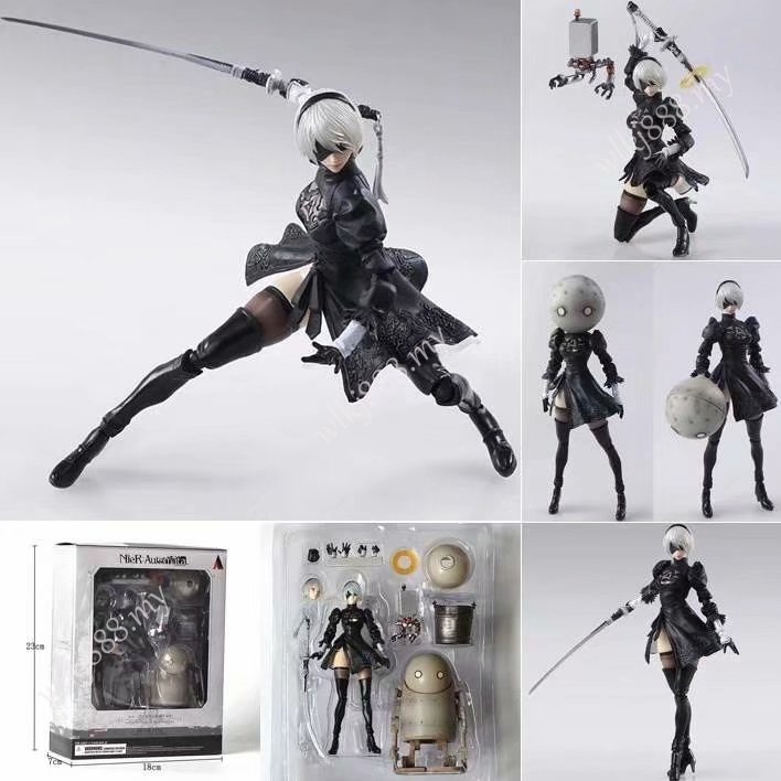 โมเดลฟิกเกอร์ NieR Automata YoRHa No 2 Type B 2B Play & Arts ของเล่น ...