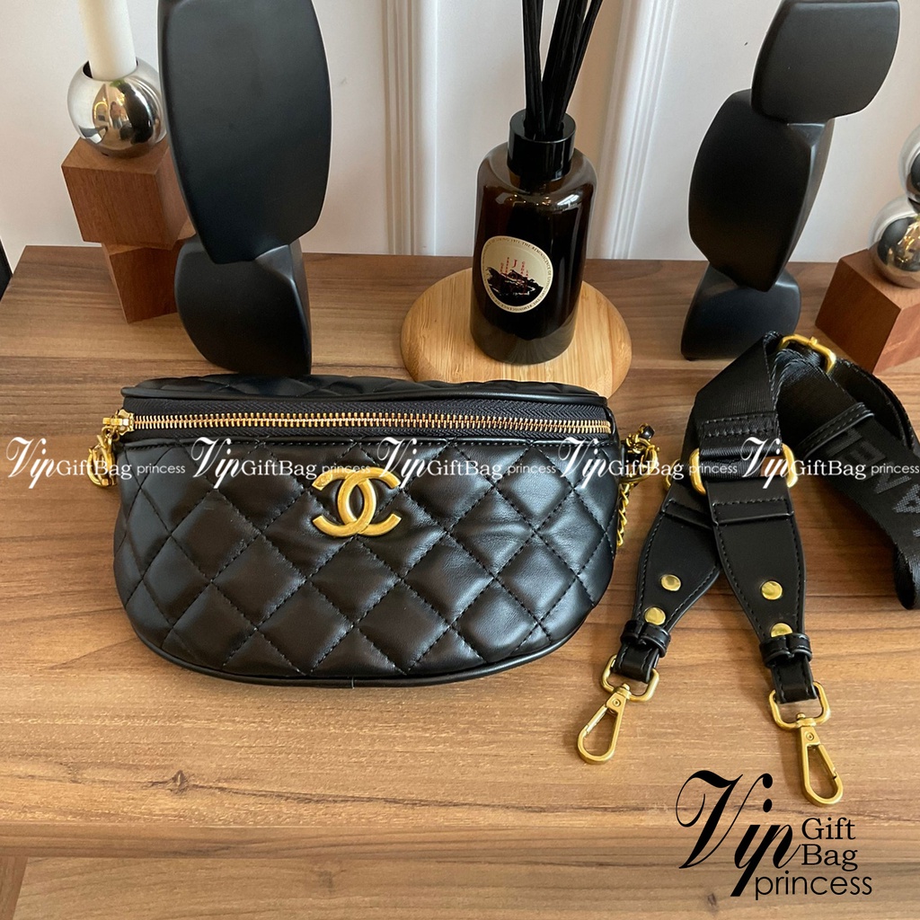 Chanel Belt bag black CHANEL VIP GIFT BAG