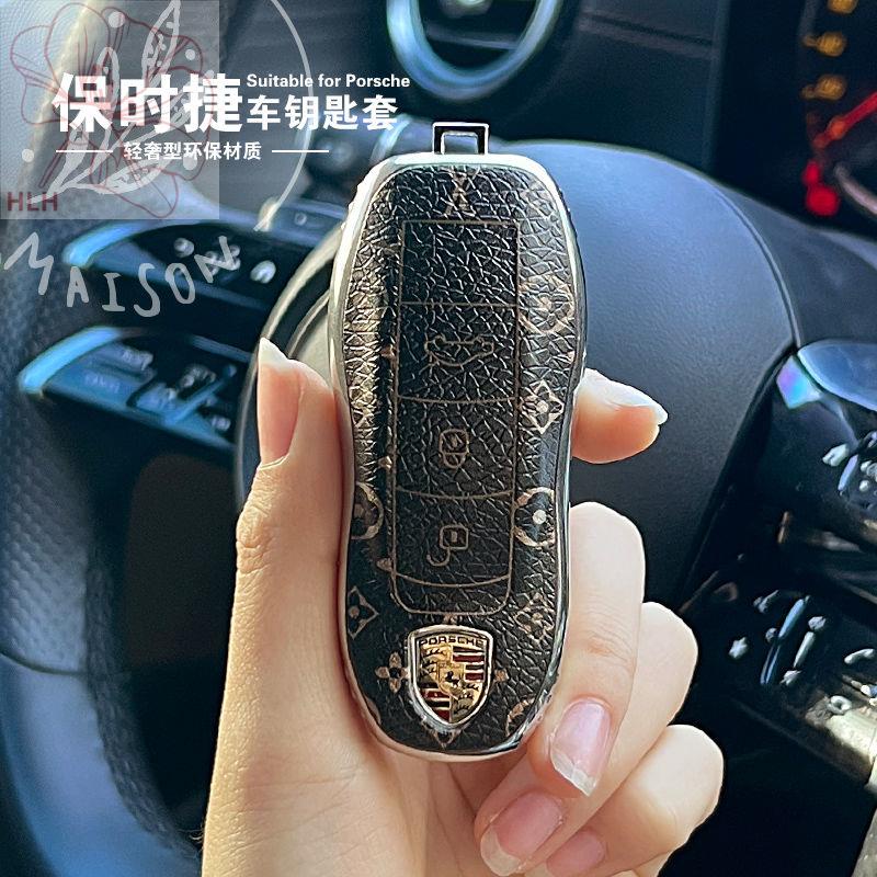 เหมาะสำหรับ-porsche-new-cayenne-panamera-taycan-911-macan-ma-รถบรรทุก-718-ซองใส่กุญแจกระเป๋าหัวเข็มขัด