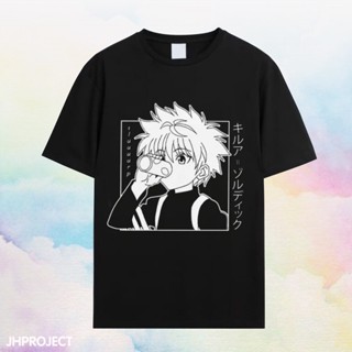 เสื้อยืดเข้ารูป KAOS KILLUA ZOLDYCK - KAOS อะนิเมะ KILLUAStreetwear ผู้ชายเสื้อยืดผู้หญิง