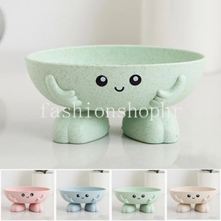 พร้อมส่ง กล่องสบู่ รูปมือยิ้มน่ารัก สามมิติ แบบพกพา สําหรับห้องน้ํา