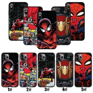 เคสโทรศัพท์มือถือ ลาย Marvel Spider man สําหรับ iPhone SE XR 5 5s 6 6s 7 8 Plus 11 Pro Max AOI55