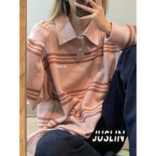 JUSLIN  เสื้อกันหนาว ผญ เสื้อแขนยาว สื้อฮู้ดหญิงเ 2022 NEW ทันสมัย รุ่นใหม่ High quality ทันสมัย JU220232 37Z230910