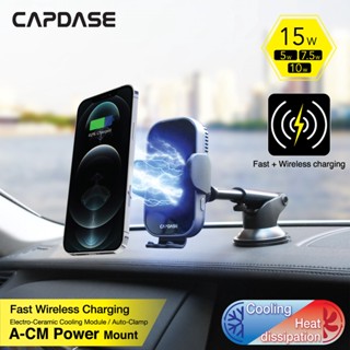 Capdase A-Cm เมาท์ขาตั้งเซรามิค ชาร์จเร็ว ไร้สาย สําหรับติดรถยนต์