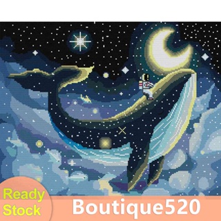 ♚พร้อมส่ง♚ชุดปักครอสสติตช์ ผ้าฝ้าย 14CT 2 เส้น รูปดาวทะเล สําหรับตกแต่งบ้าน [boutique520.th]