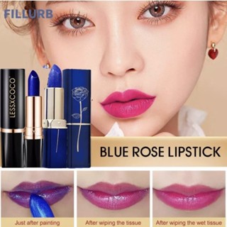 ลิปสติกเปลี่ยนสี/ลิปสติกกันน้ำติดทนนาน/ลิปสีน้ำเงิน/ ลิปสติกเปลี่ยนสีดอกไม้คริสตัลเจลลี่ L33