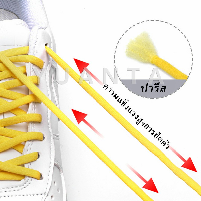 ภาพหน้าปกสินค้าYUANTA เชือกรองเท้า ไม่ต้องผูก สายยืดหยุ่นได้ดี Elastic metal shoelace buckle cover จากร้าน lytshop บน Shopee