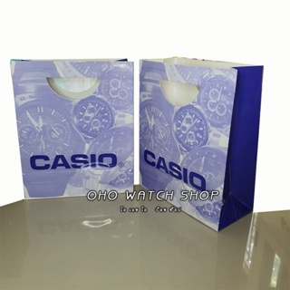ภาพหน้าปกสินค้าถุงCasio ถุงGshock ถุงของขวัญสำหรับใส่นาฬิกา Casio กระดาษสีฟ้า 1 ใบ ซึ่งคุณอาจชอบสินค้านี้